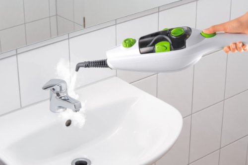 TV - Unser Original 08336200100 Cleanmaxx Dampfbesen 3 in 1, limegreen / weiß - 6